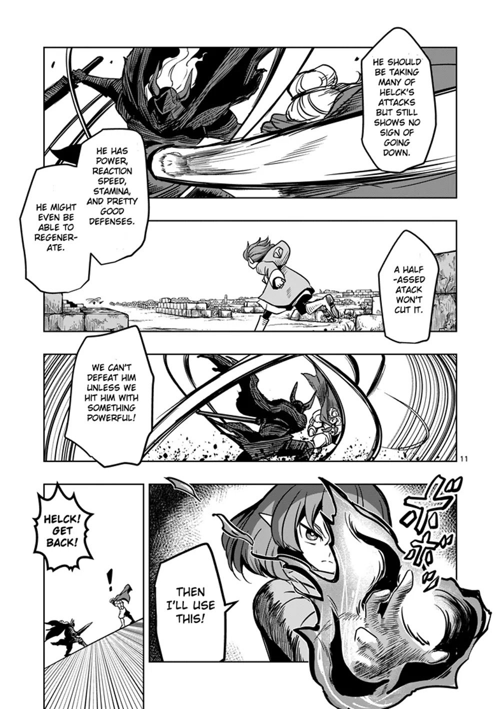 Helck Chapter 31 page 11 - Chapter 31: Powerful Attack