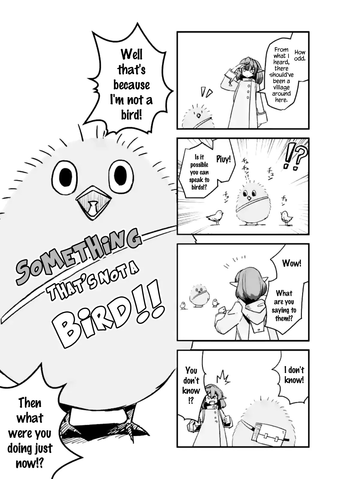 Helck Chapter 35.4 page 1 - Chapter 35.4: Something That's Not a Bird!!