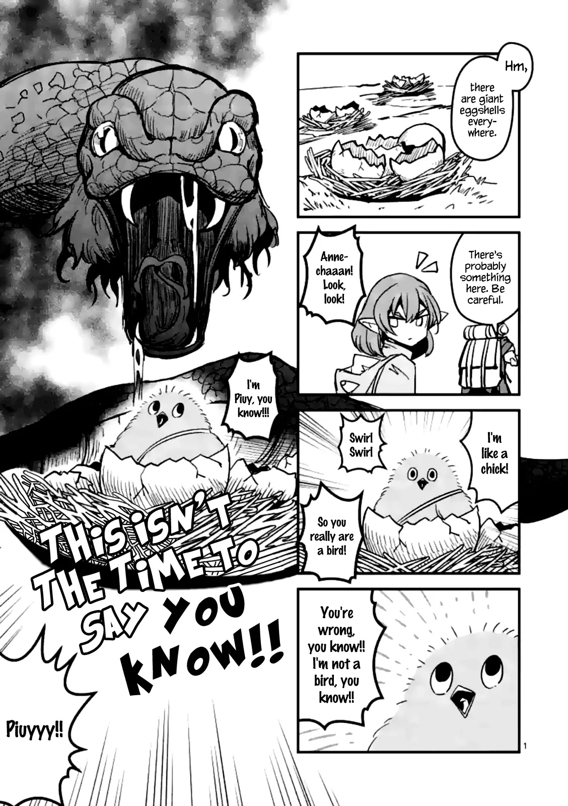 Helck Chapter 37.5 page 1 - Chapter 37.5: This Isn't the Time to Say You Know!!