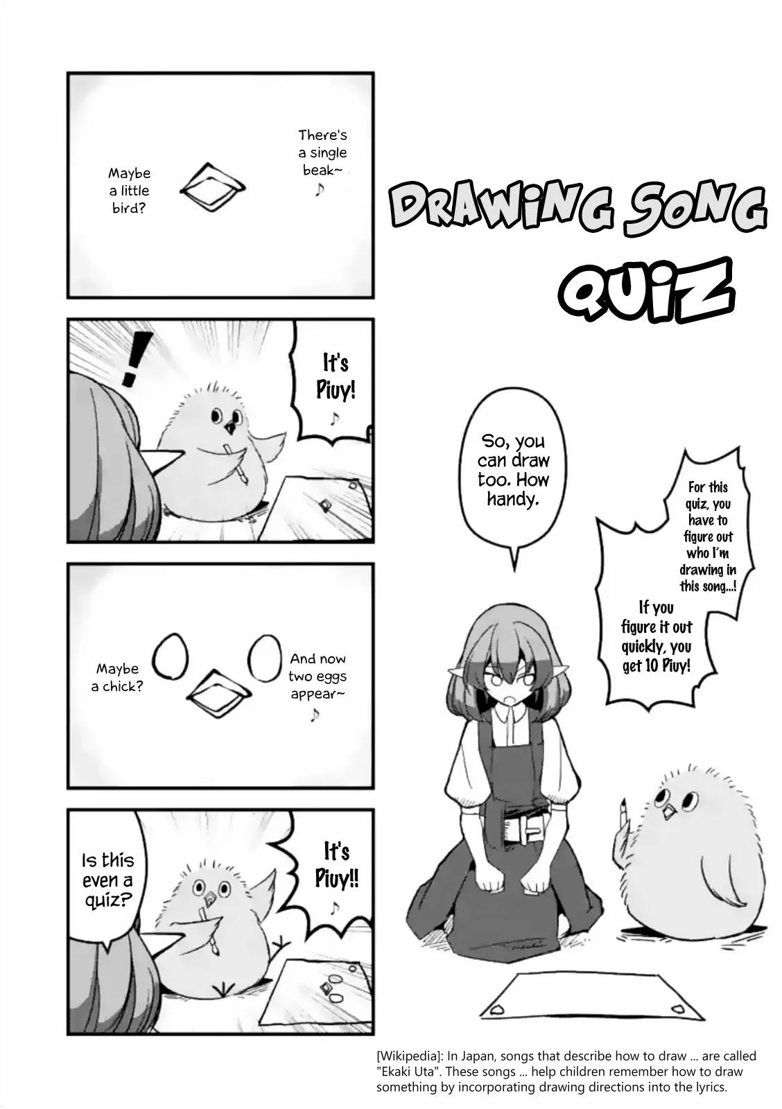 Helck Chapter 39.5 page 1 - Chapter 39.5: Drawing Song Quiz