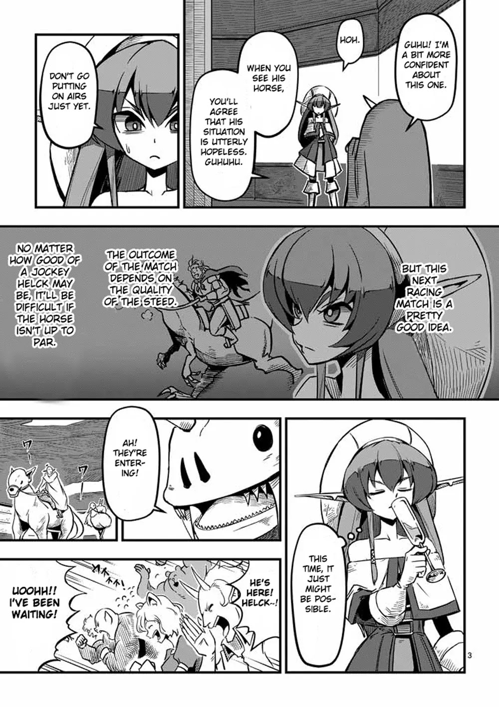 Helck Chapter 4 page 3 - Chapter 4: Racing Match