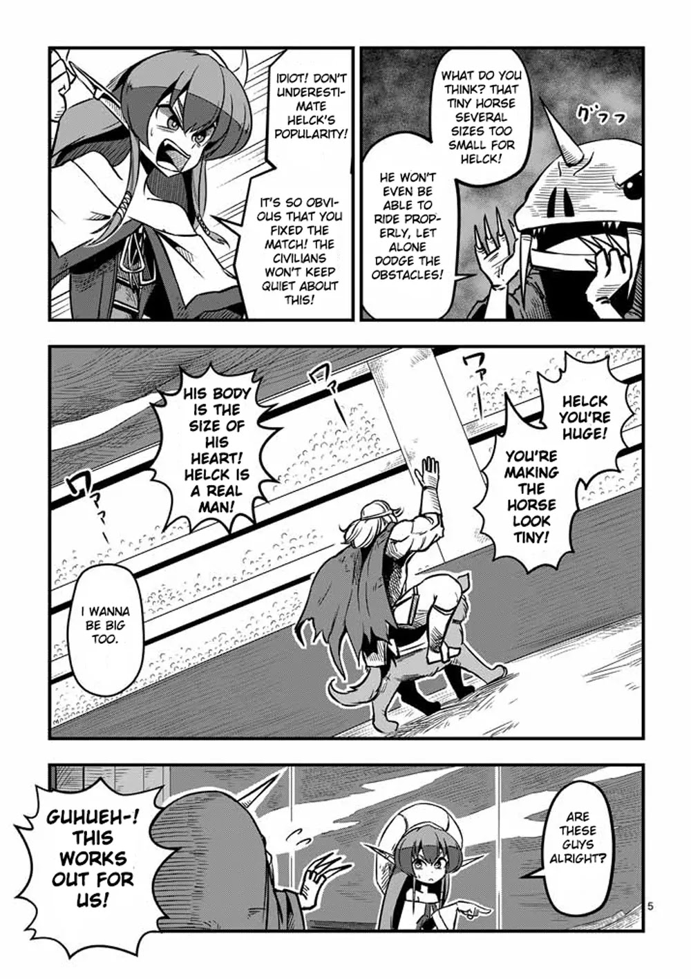 Helck Chapter 4 page 5 - Chapter 4: Racing Match