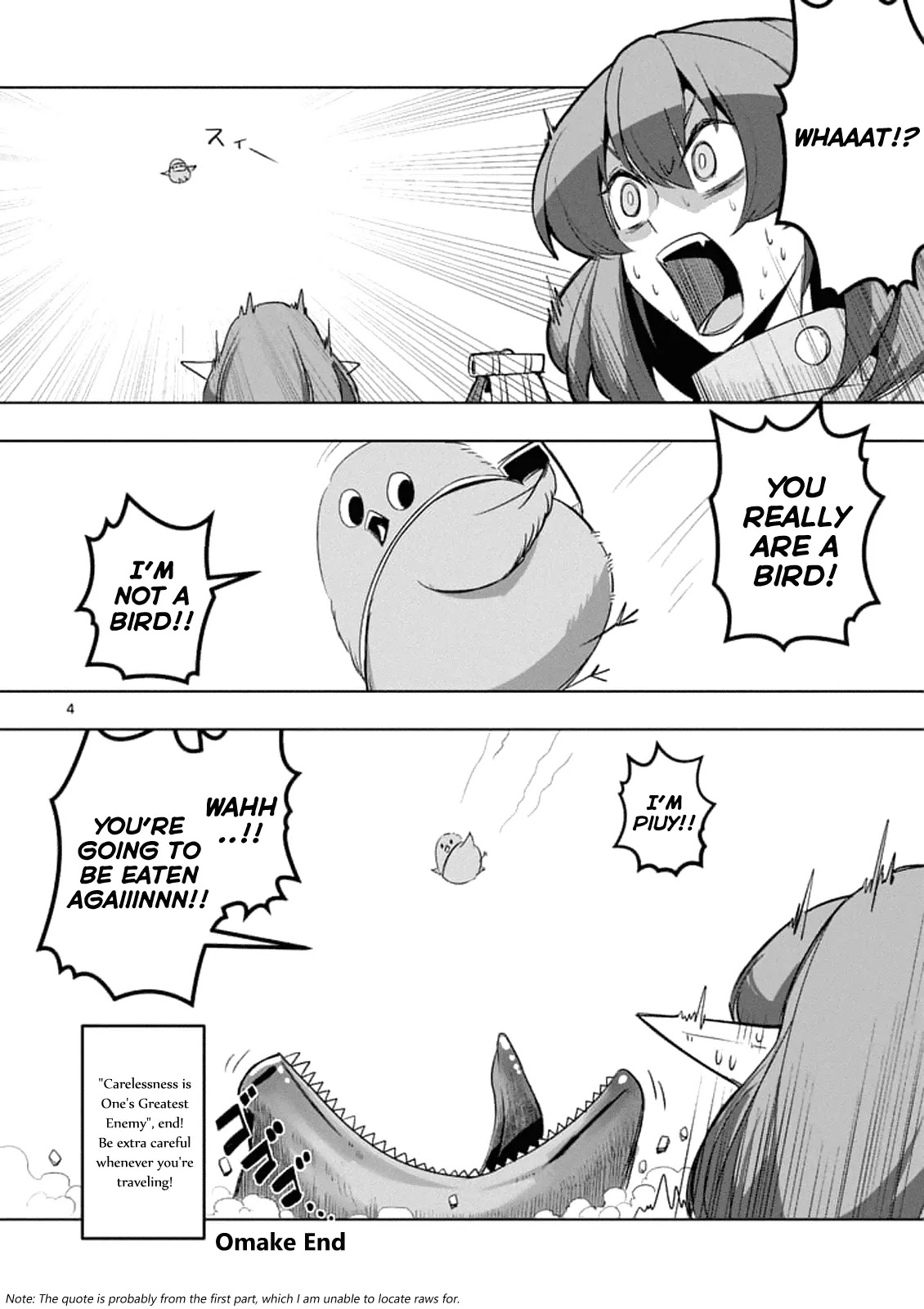 Helck Chapter 51.6 page 4 - Chapter 51.6: Omake: That isn't the moment to say you're really worried! (2)