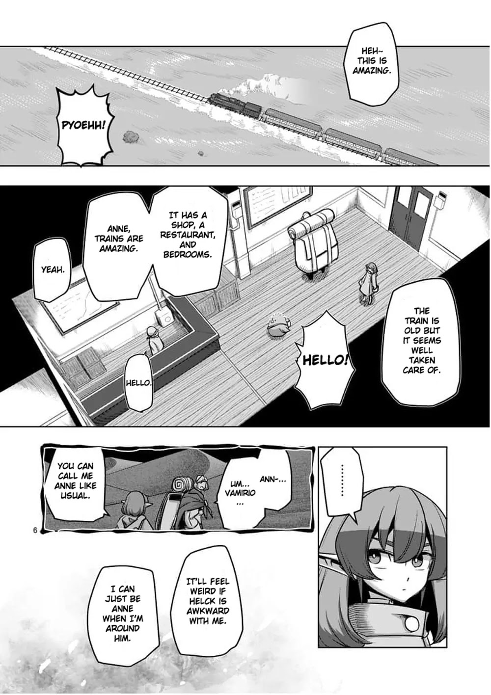 Helck Chapter 54 page 6 - Chapter 54: A Rest on the Train