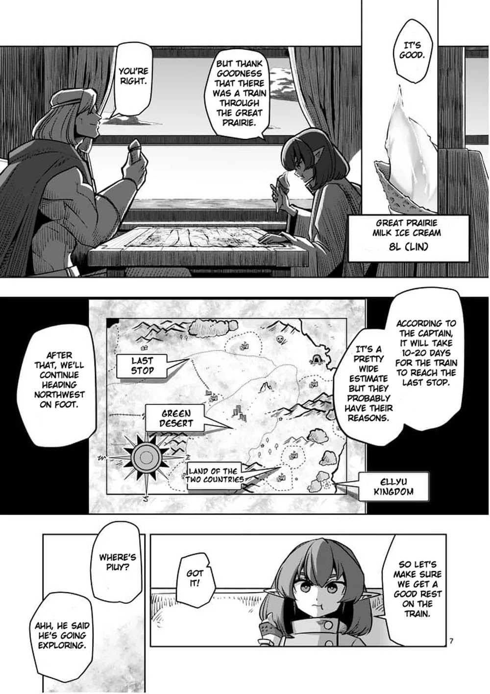 Helck Chapter 54 page 7 - Chapter 54: A Rest on the Train