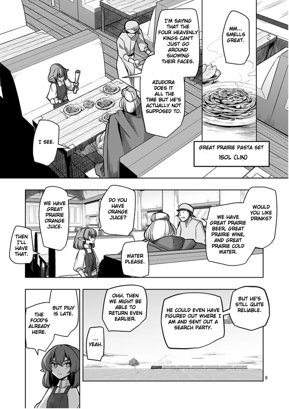 Helck Chapter 54 page 9 - Chapter 54: A Rest on the Train