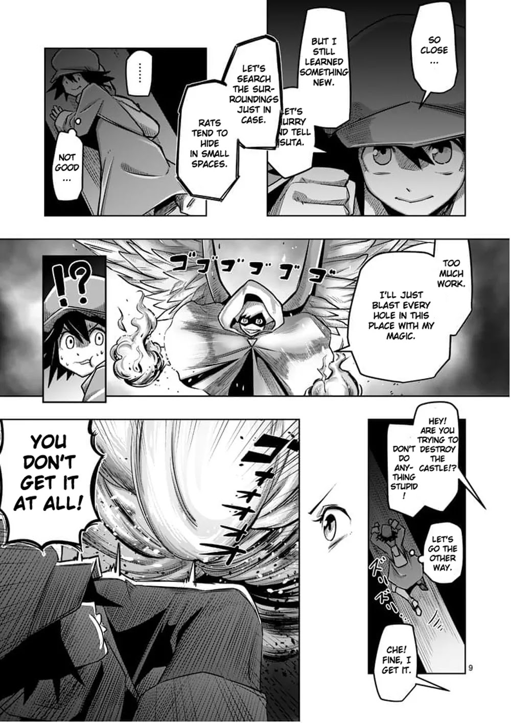 Helck Chapter 57.1 page 9 - Chapter 57.1: Searching Inside the Castle