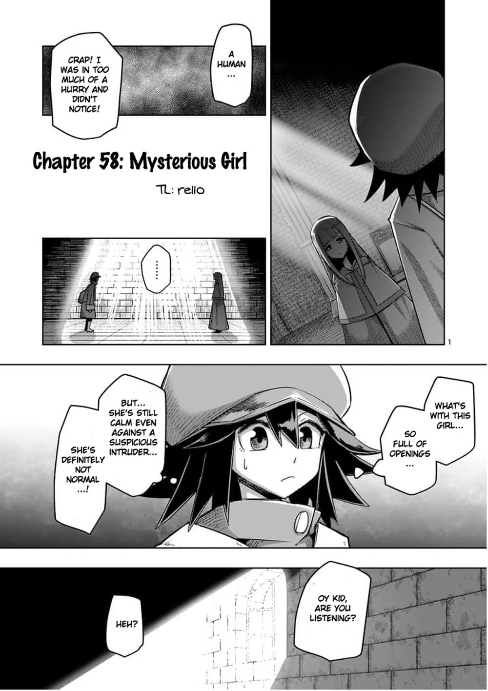 Helck Chapter 58 page 1 - Chapter 58: Mysterious Girl