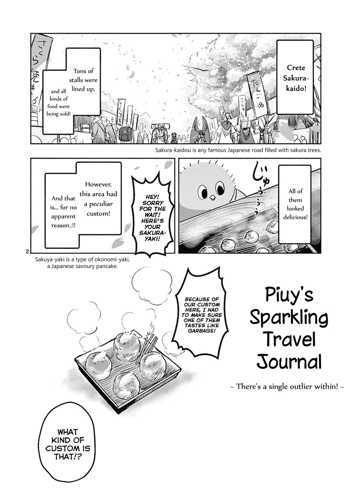Helck Chapter 60.5 page 2 - Chapter 60.5: Volume 6 Bonus: Piuy's Sparkling Travel Journal (2)