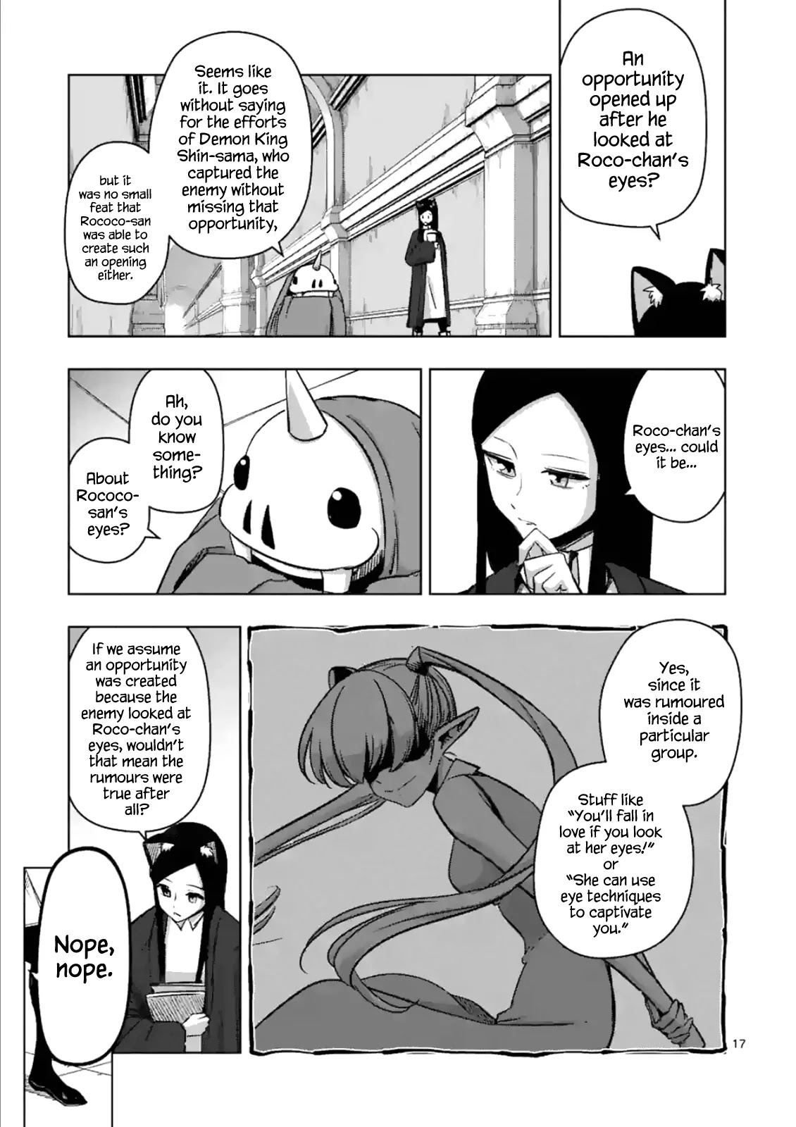 Helck Chapter 74.2 page 1 - Chapter 74.2: Rococo's Eyes (2)