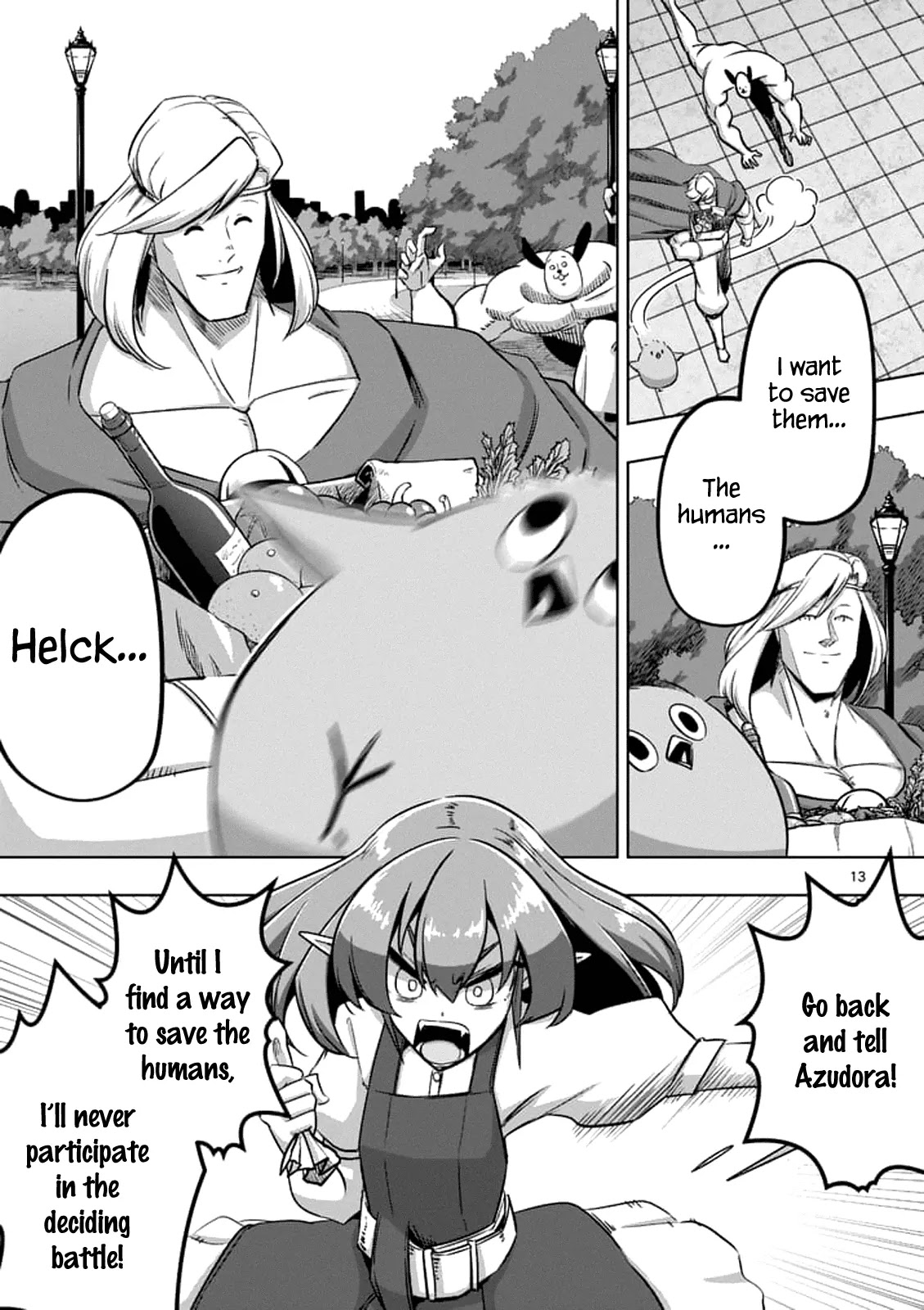 Helck Chapter 75.1 page 13 - Chapter 75.1: Uria the Hero