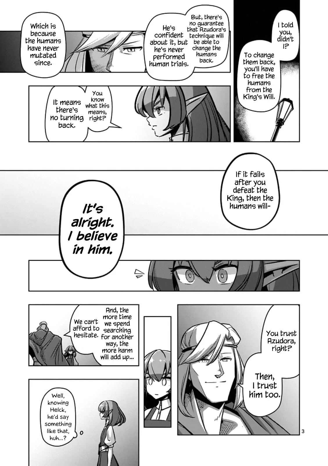Helck Chapter 76.1 page 3 - Chapter 76.1: The Start of War