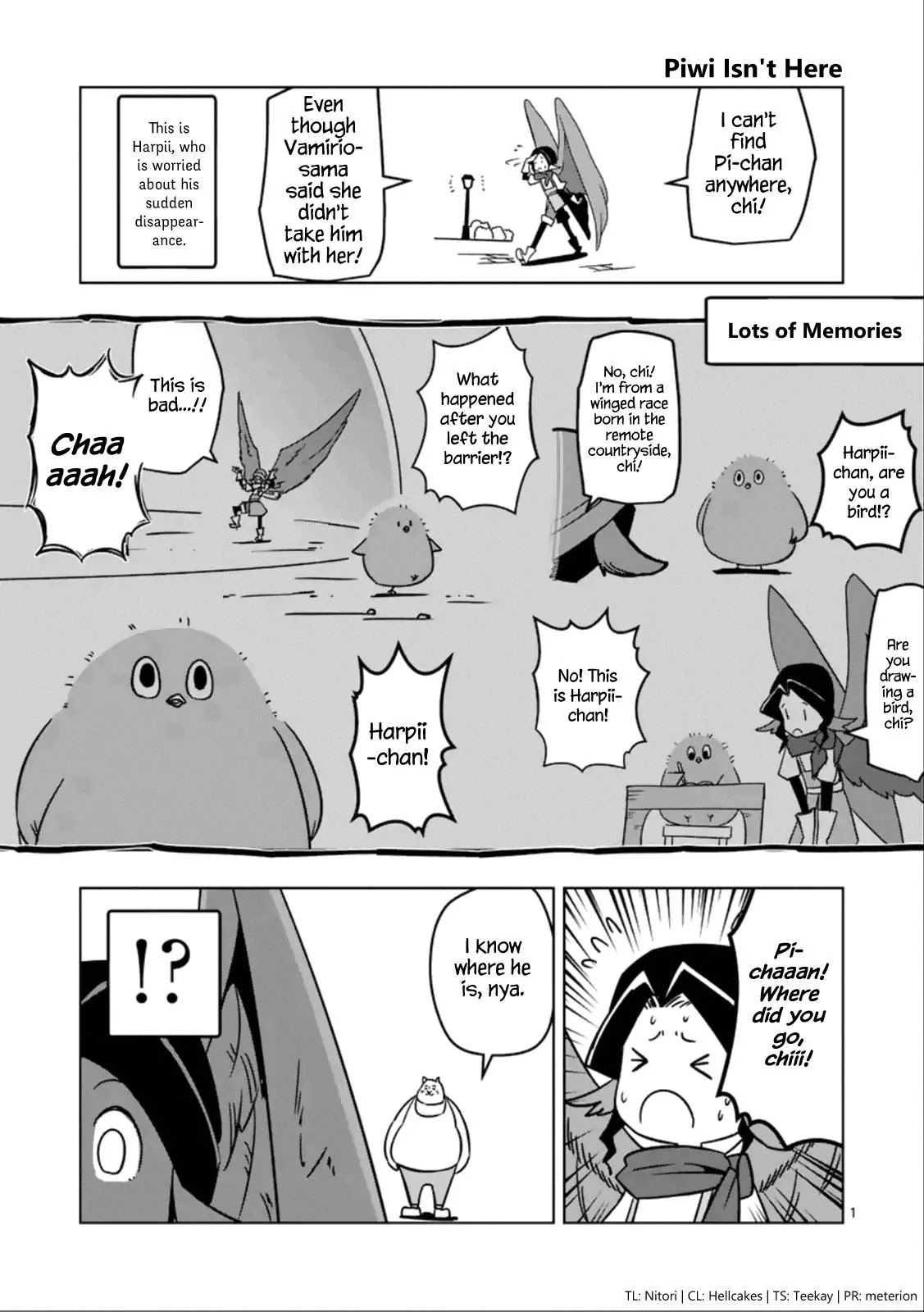 Helck Chapter 92.5 page 1 - Chapter 92.5: Omake: Piwi Isn't Here