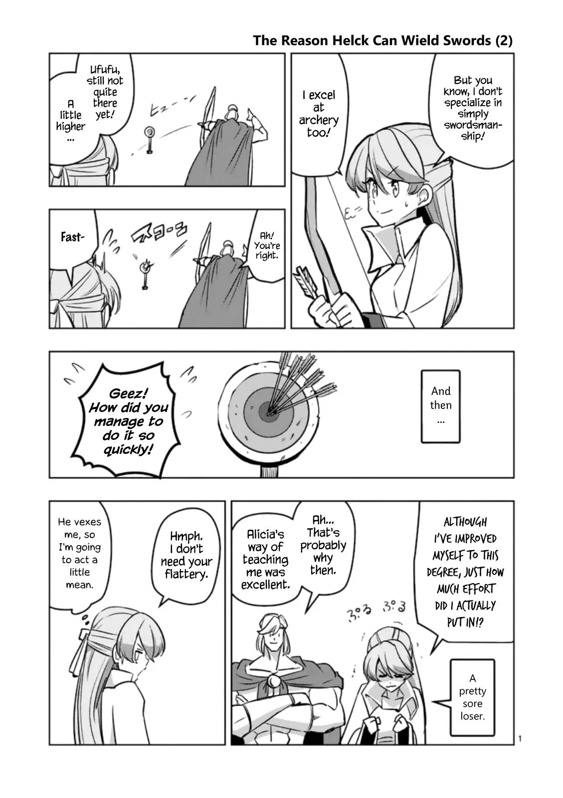 Helck Chapter 93.6 page 1 - Chapter 93.6 Omake: The Reason Helck Can Wield Swords (2)