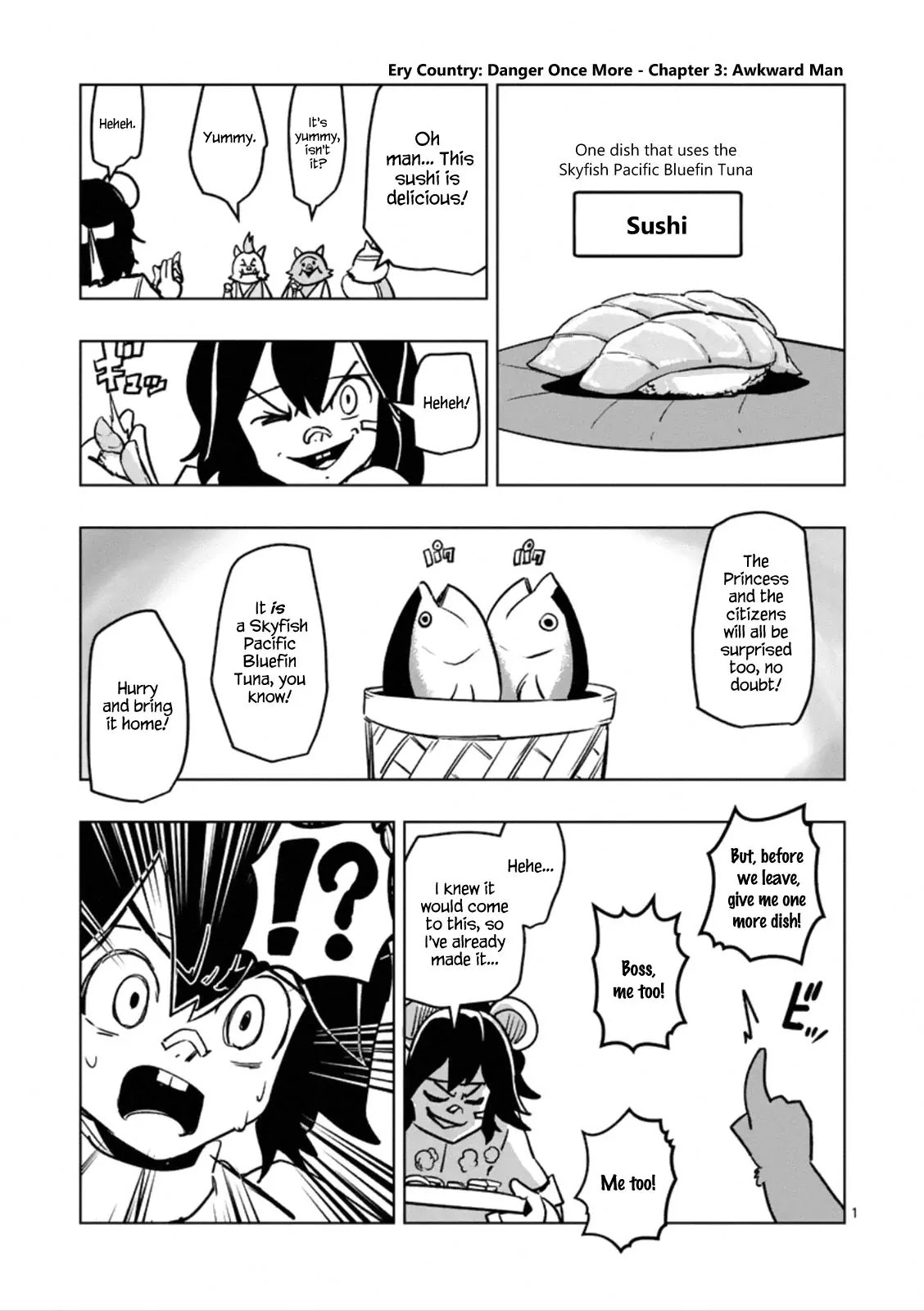 Helck Chapter 96.6 page 1 - Chapter 96.6 Omake: Ery Country: Danger Once More (3)