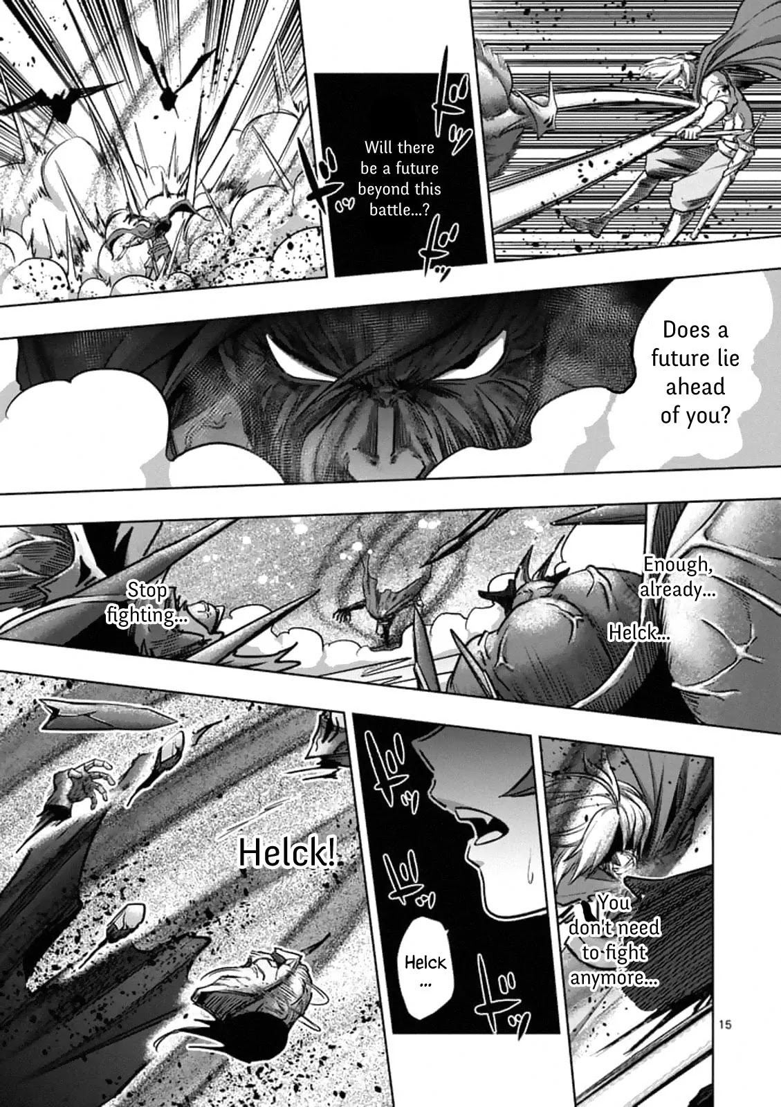Helck Chapter 98.1 page 15 - Chapter 98.1: The Final Wish