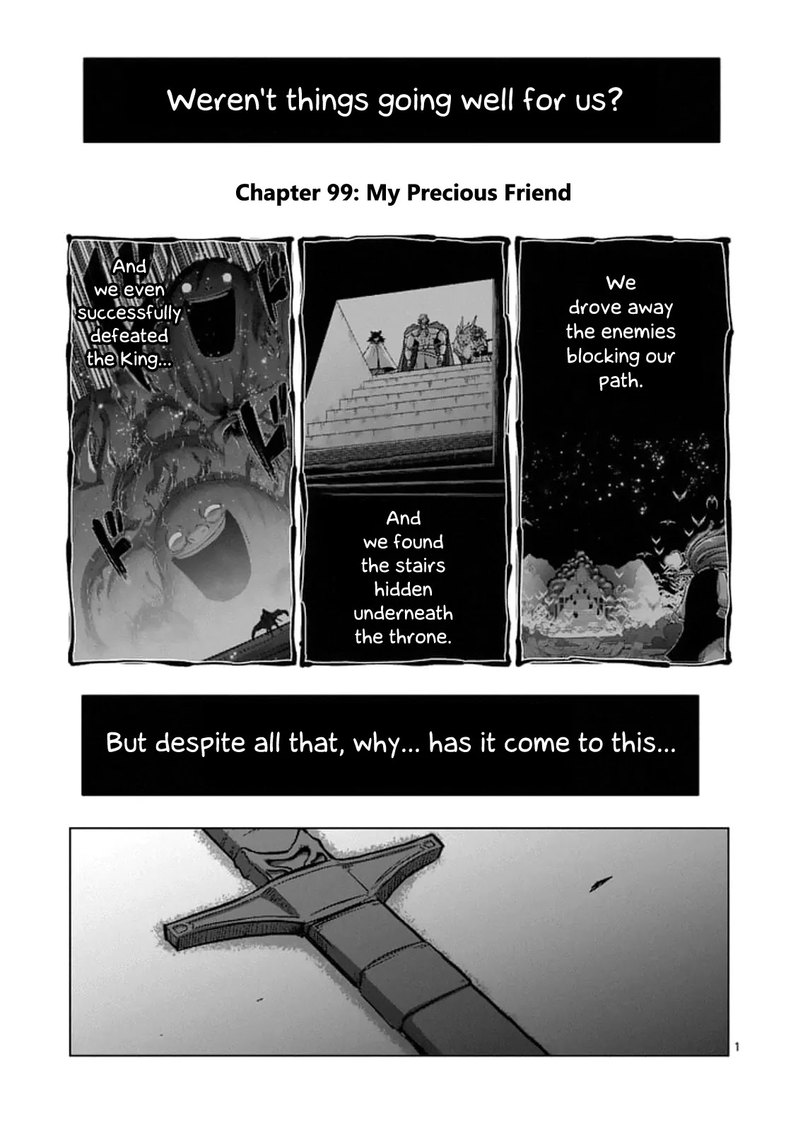 Helck Chapter 99 page 1 - Chapter 99: My Precious Friend