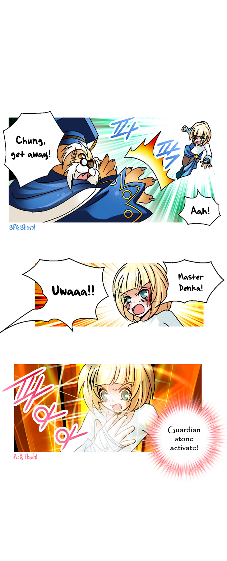 Helios Chronicles Chapter 11.2 page 14 - Chapter 11 v2 : Chung's Story - The Legend of the Shooting Guardian (Part 1)
