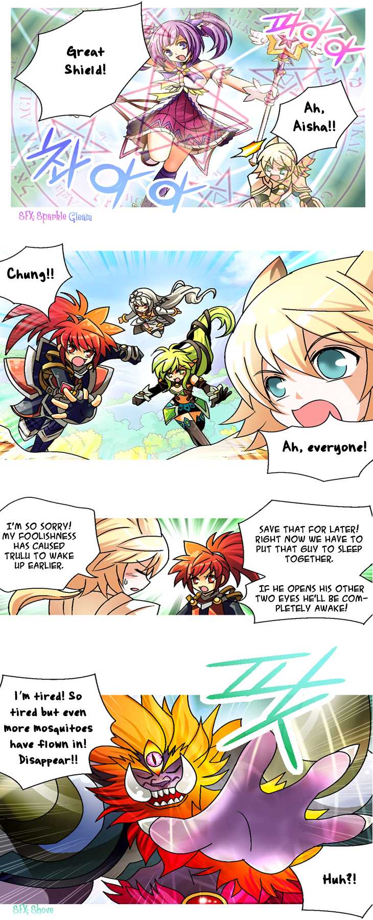 Helios Chronicles Chapter 12.2 page 10 - Chapter 12 v2 : Chung's Story - The Legend of the Shooting Guardian (Part 2) [End]