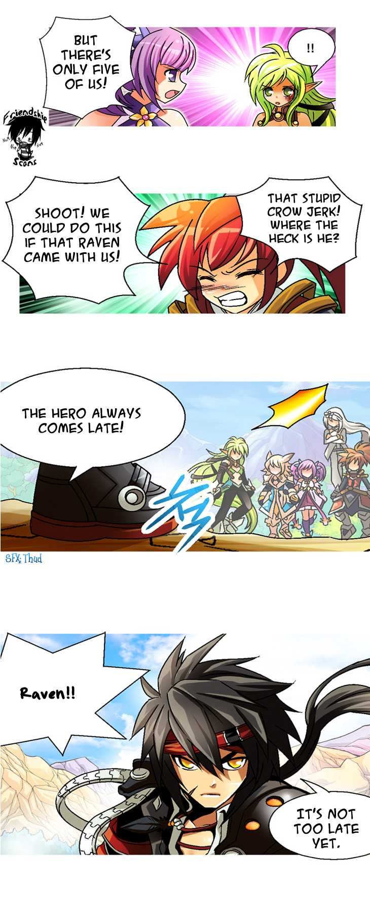 Helios Chronicles Chapter 12.2 page 14 - Chapter 12 v2 : Chung's Story - The Legend of the Shooting Guardian (Part 2) [End]