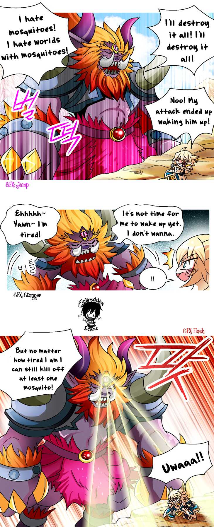 Helios Chronicles Chapter 12.2 page 8 - Chapter 12 v2 : Chung's Story - The Legend of the Shooting Guardian (Part 2) [End]