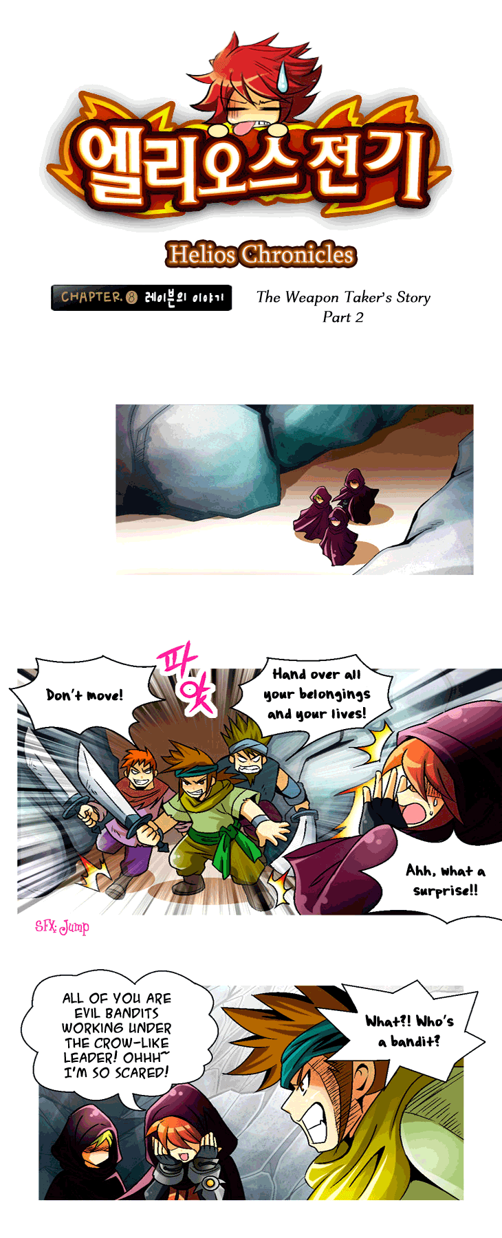 Helios Chronicles Chapter 8.2 page 2 - Chapter 8 v2 : Raven's Story - The Legend of the Weapon Takers (Part 2)