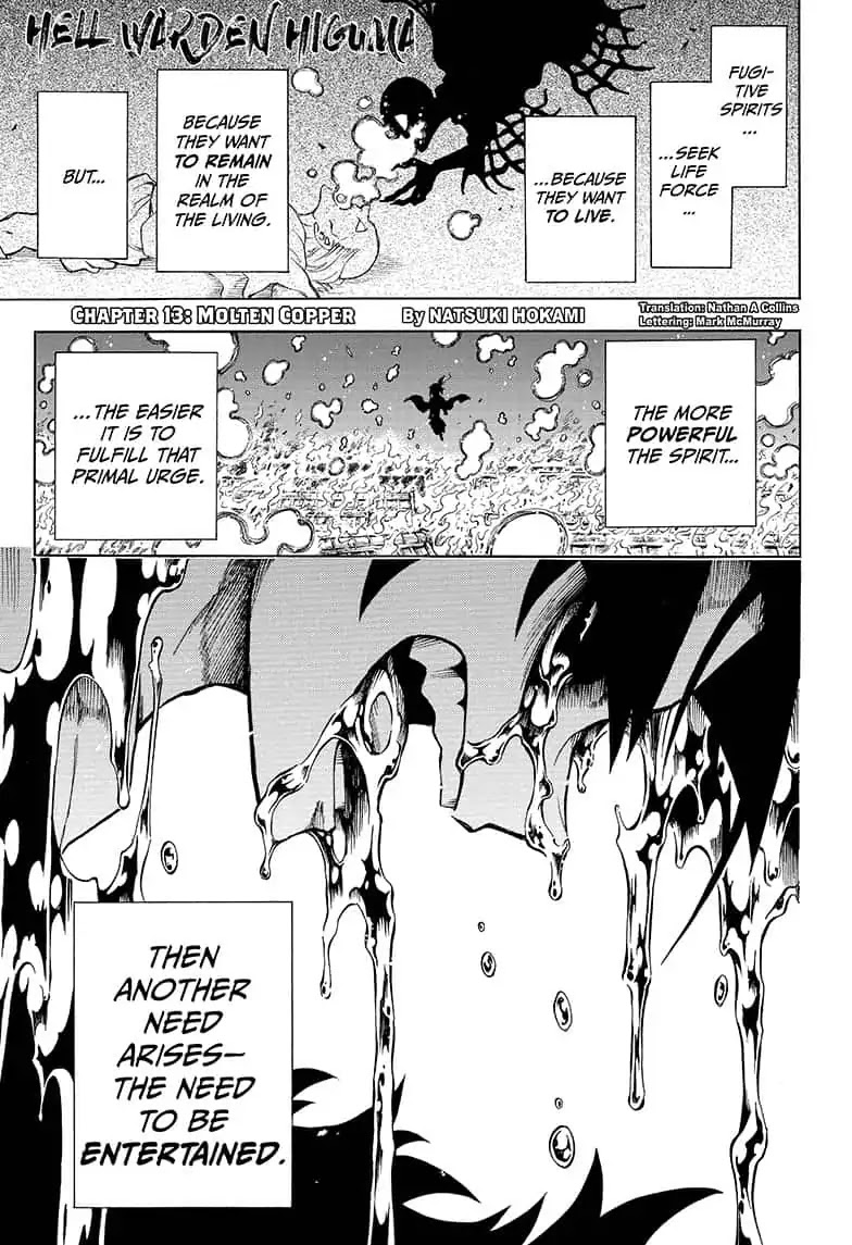 Hell Warden Higuma Chapter 13 page 1 - Chapter 13: Molten Copper