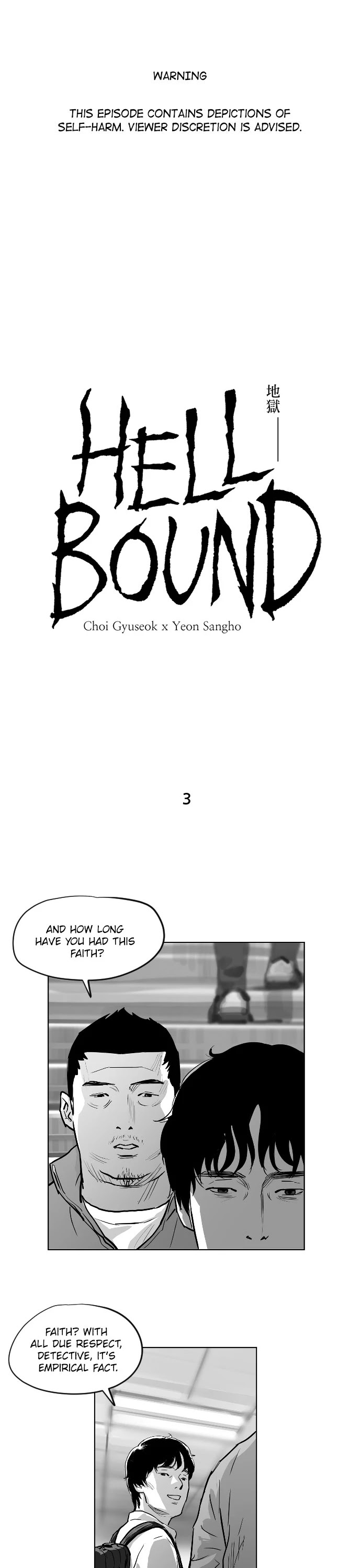 Hellbound Chapter 3 page 1 - Chapter 3: Episode 3