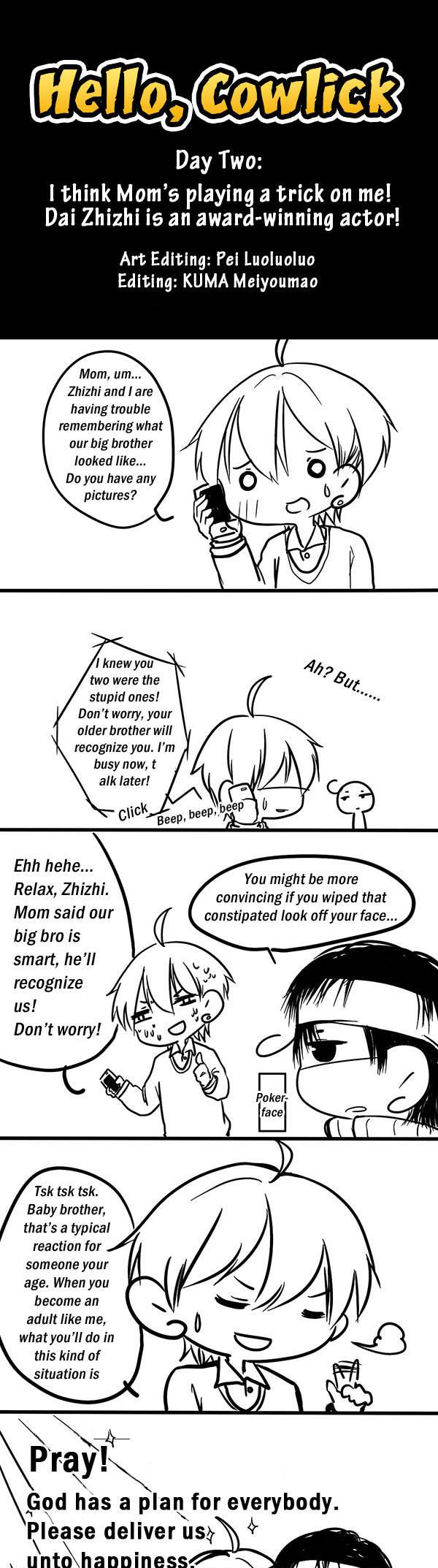Hello, Cowlick Chapter 2 page 1 - Chapter 2