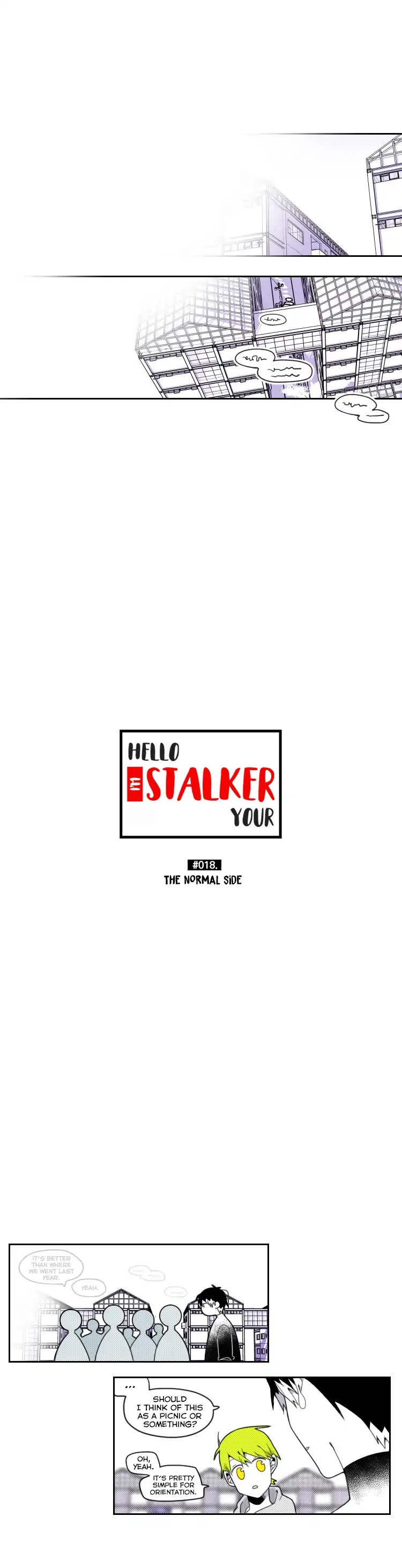 Hello, I'm Your Stalker Chapter 18 page 1 - Chapter 18: The Normal Side