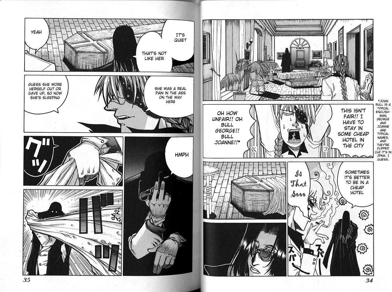 Hellsing Chapter 14 page 5 - Chapter 14: Elevator Action 1