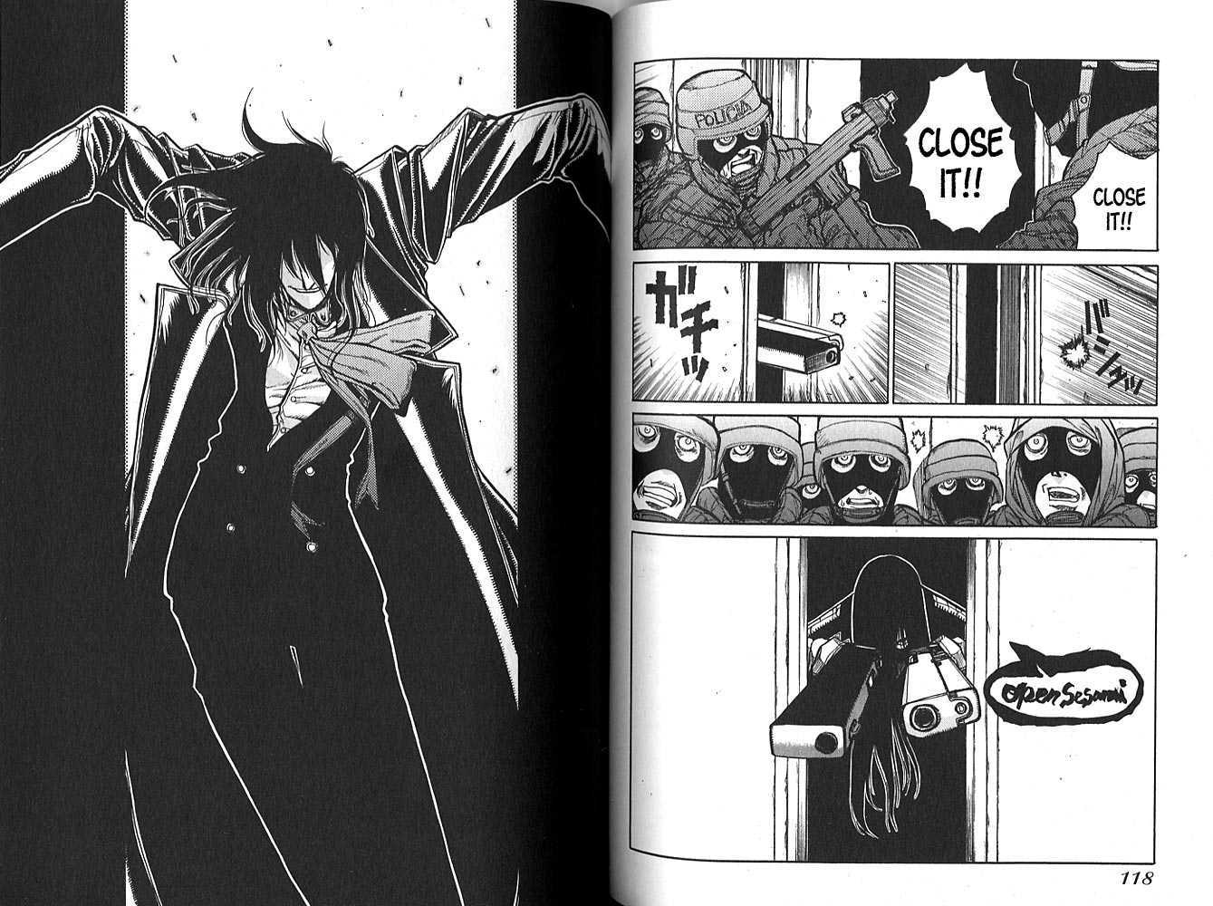 Hellsing Chapter 17 page 8 - Chapter 17: Elevator Action 4