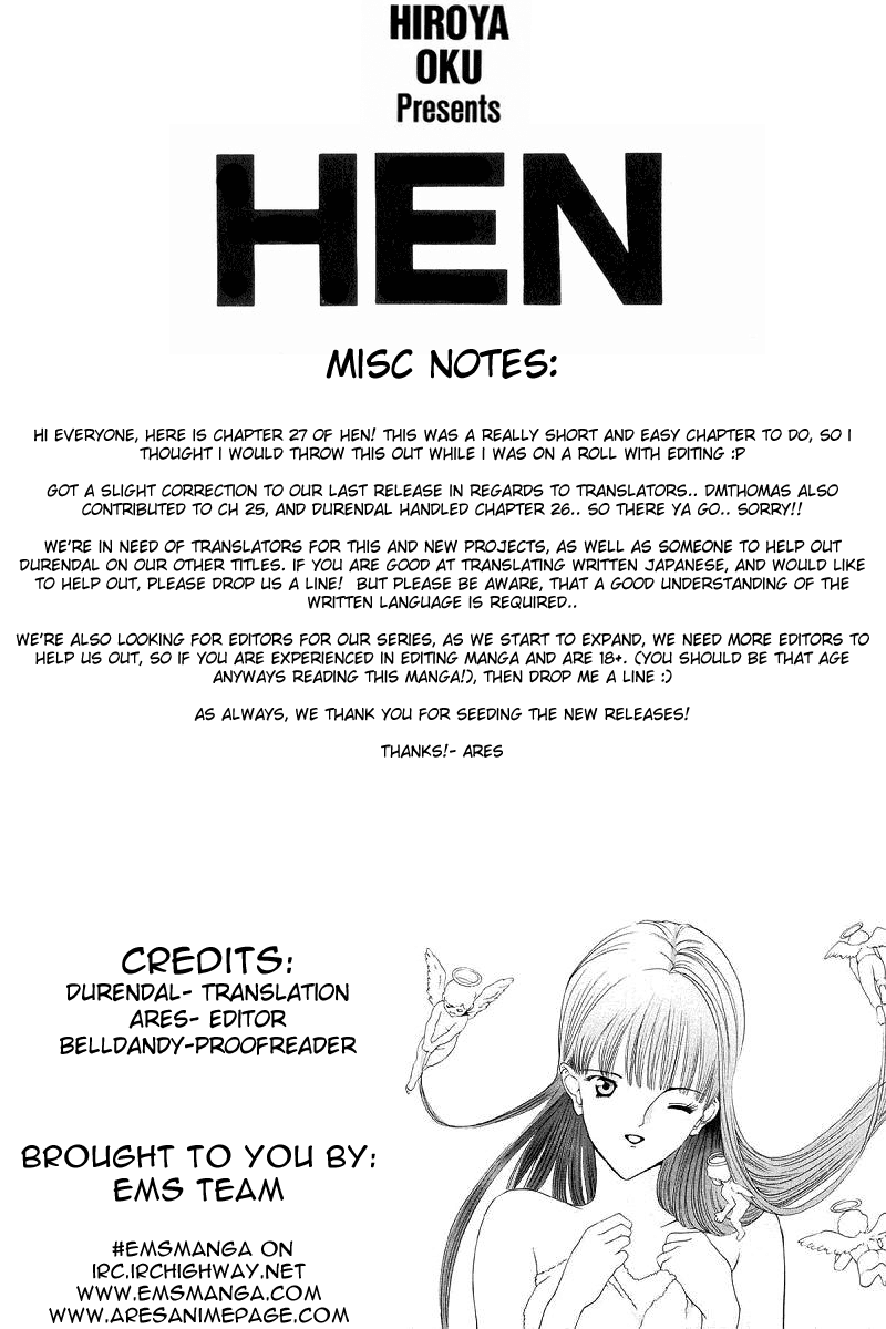 Hen Chapter 27 page 1 - Chapter 27: Instigator of Chaos