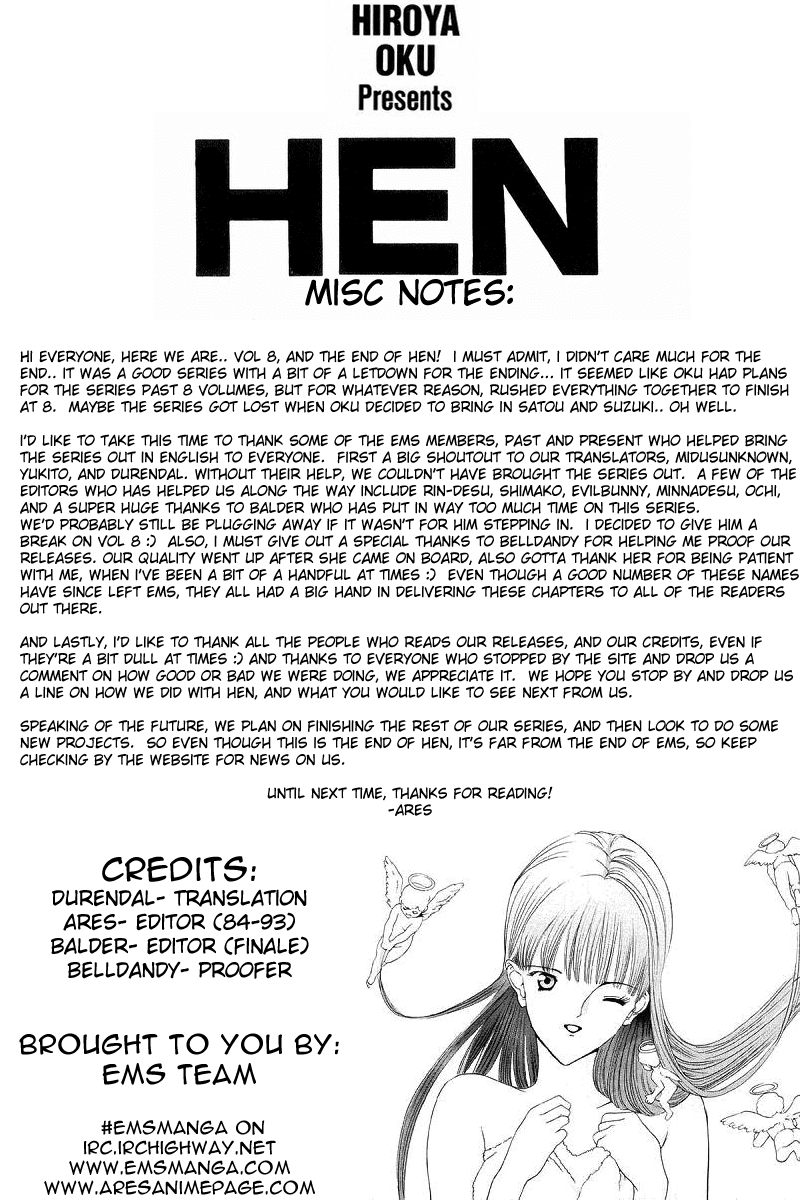 Hen Chapter 84 page 1 - Chapter 84: Yoshida Mania