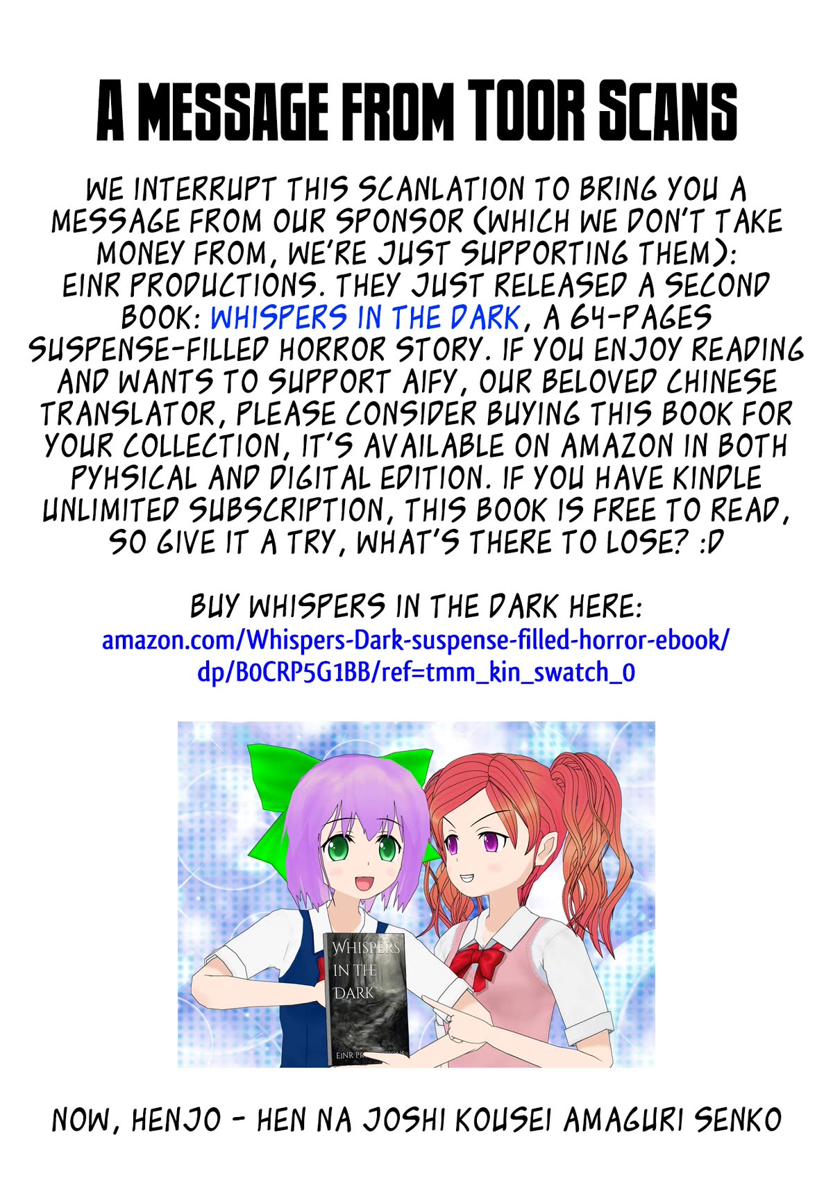 Henjo - Hen na Joshi Kousei Amaguri Senko Chapter 118 page 1 - Chapter 118