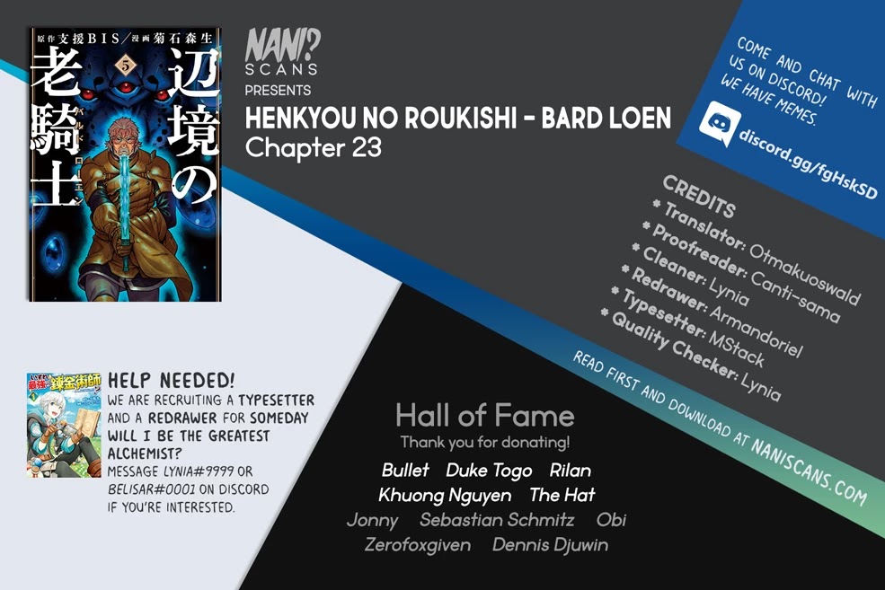 Henkyou no Roukishi - Bard Loen Chapter 23 page 1 - Chapter 23: Three-Hued Raisins