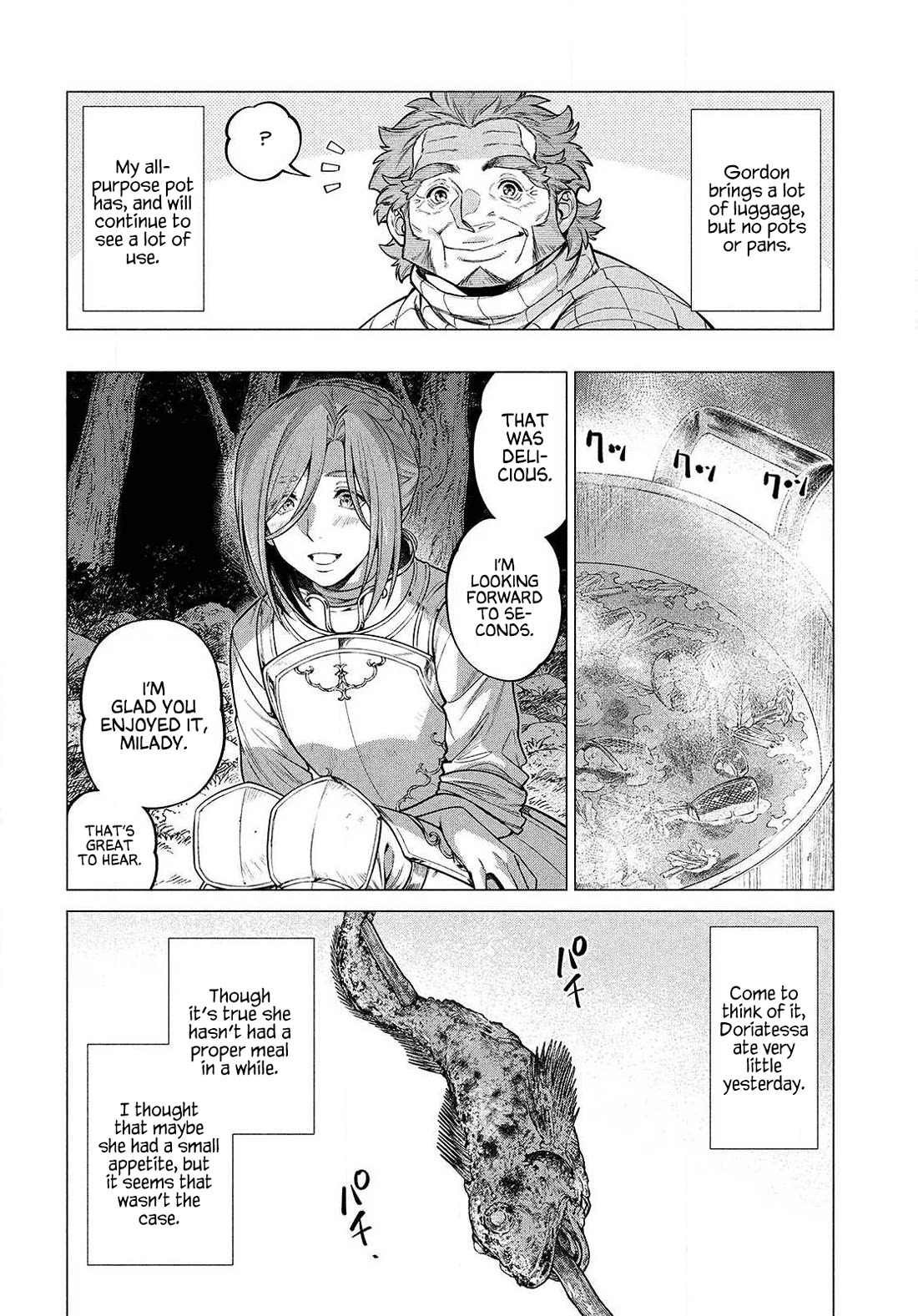 Henkyou no Roukishi - Bard Loen Chapter 47 page 12 - Chapter 47: Uner Grilled Hirauo