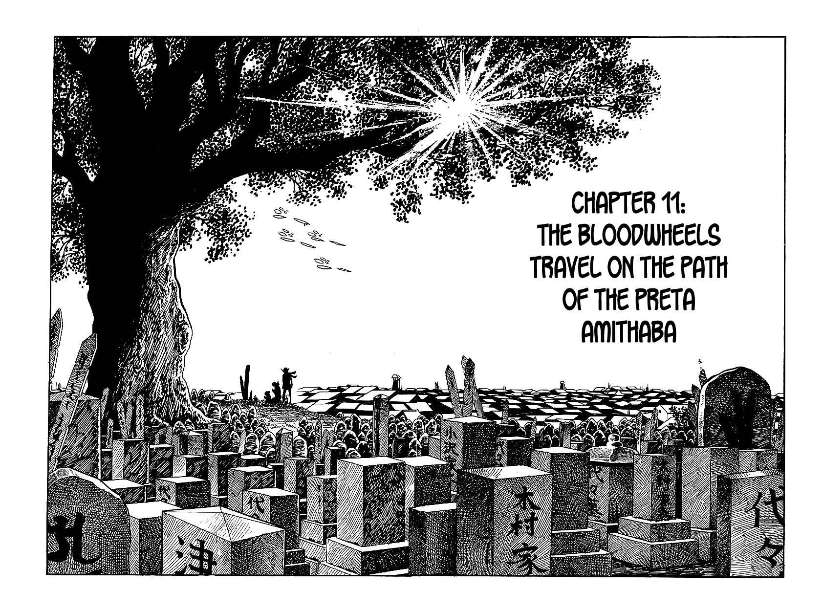 Henshin Ninja Arashi Chapter 11 page 1 - Chapter 11: The Bloodwheels Travel on the Path of the Preta Amitabha