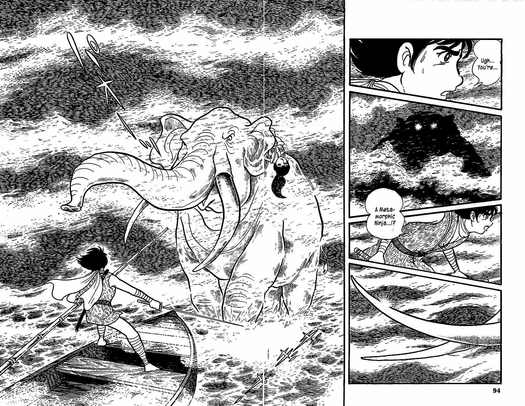 Henshin Ninja Arashi Chapter 7 page 38 - Chapter 7: The Bodhisattva's Fangs Rend the Mist