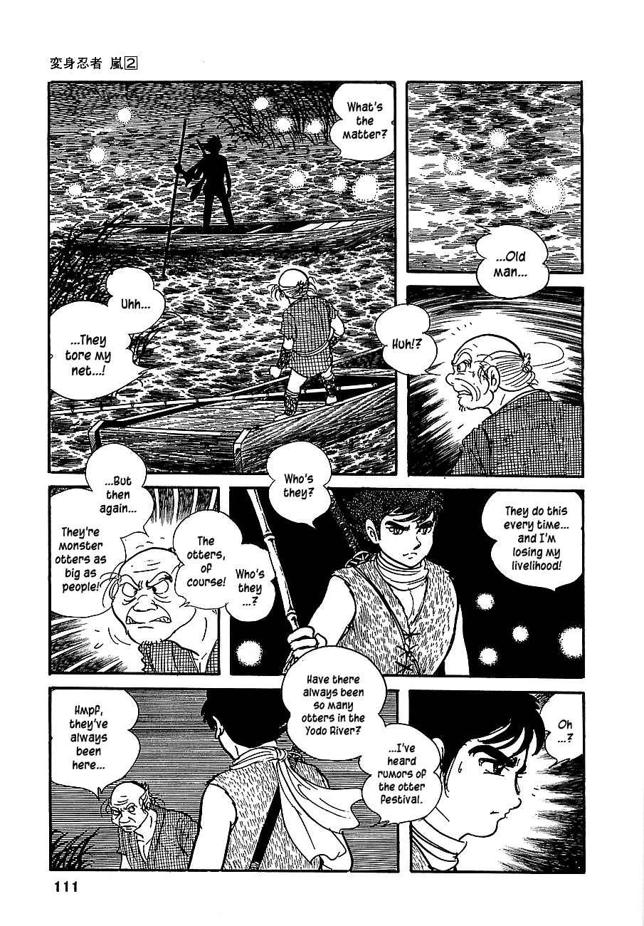 Henshin Ninja Arashi Chapter 8 page 11 - Chapter 8: Lightning Drums of the Otter Festival