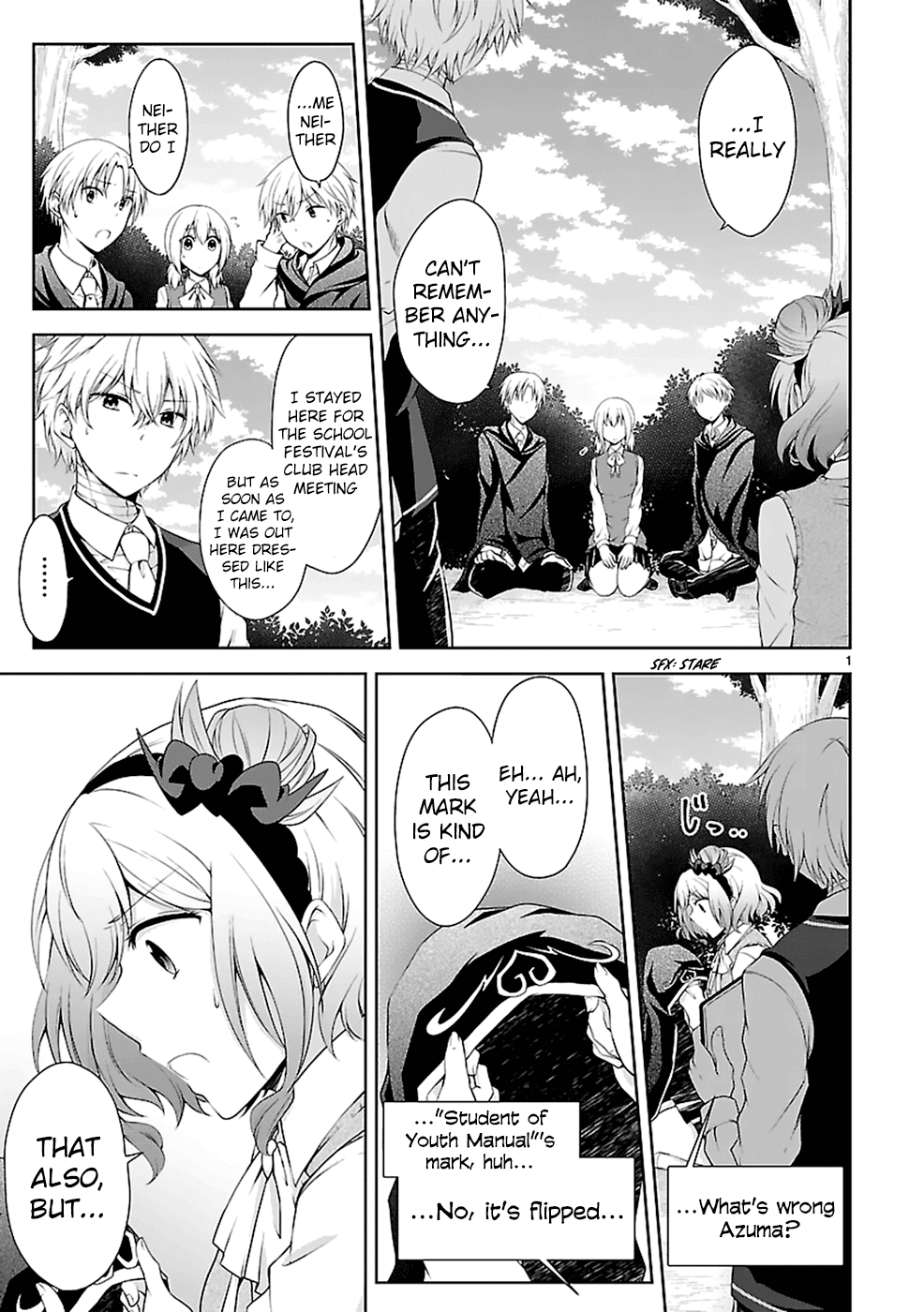 Hensokukei Quadrangle Chapter 12 page 2 - Chapter 12: Never Let Me Go