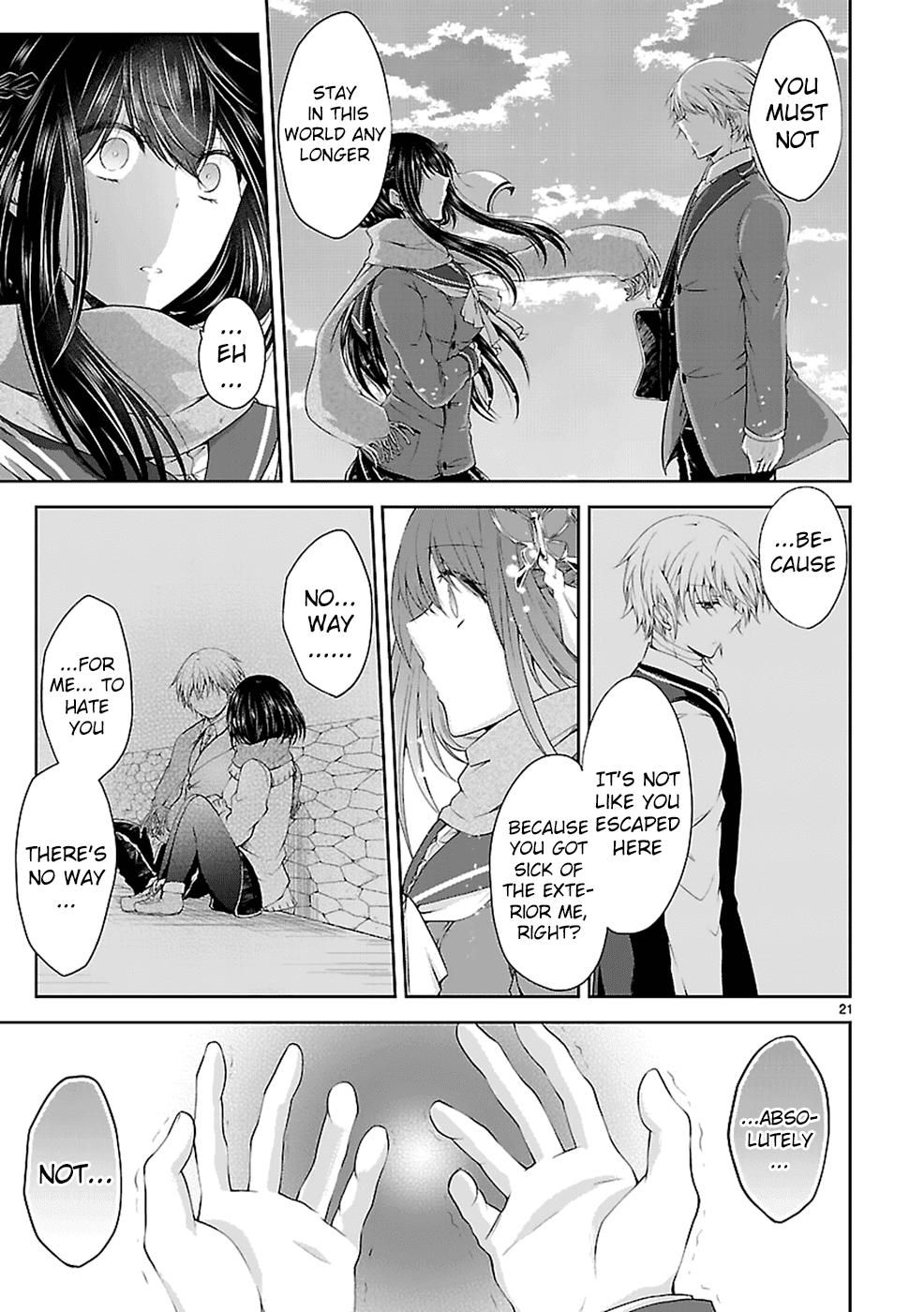 Hensokukei Quadrangle Chapter 12 page 22 - Chapter 12: Never Let Me Go