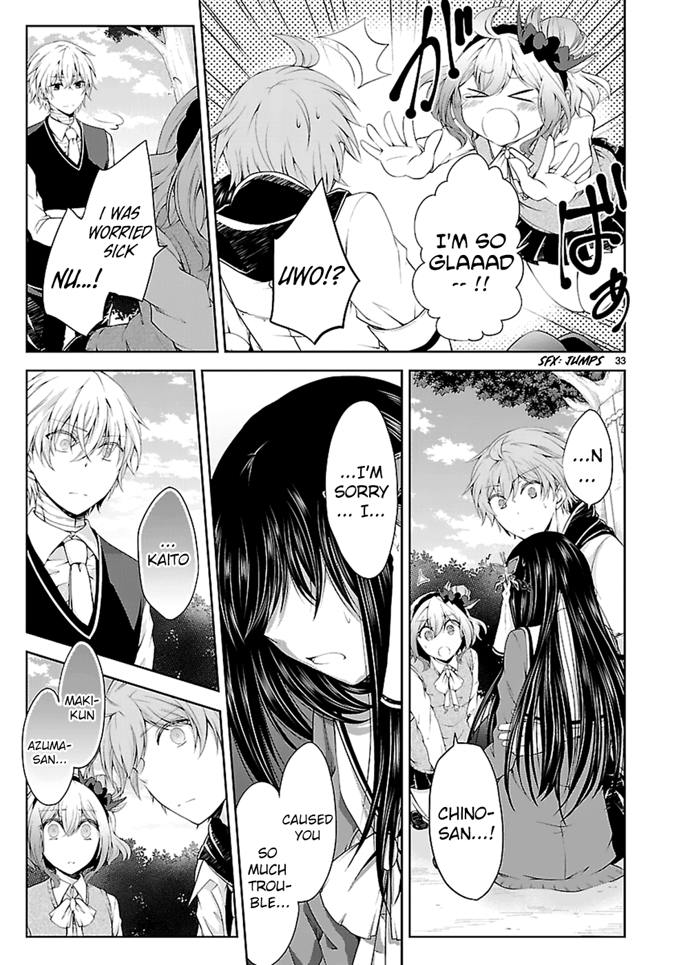 Hensokukei Quadrangle Chapter 12 page 33 - Chapter 12: Never Let Me Go