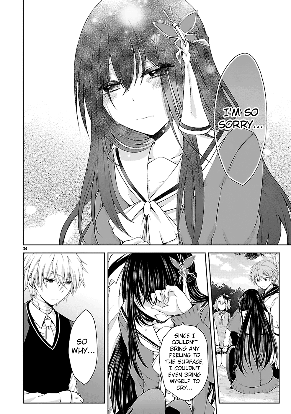 Hensokukei Quadrangle Chapter 12 page 34 - Chapter 12: Never Let Me Go