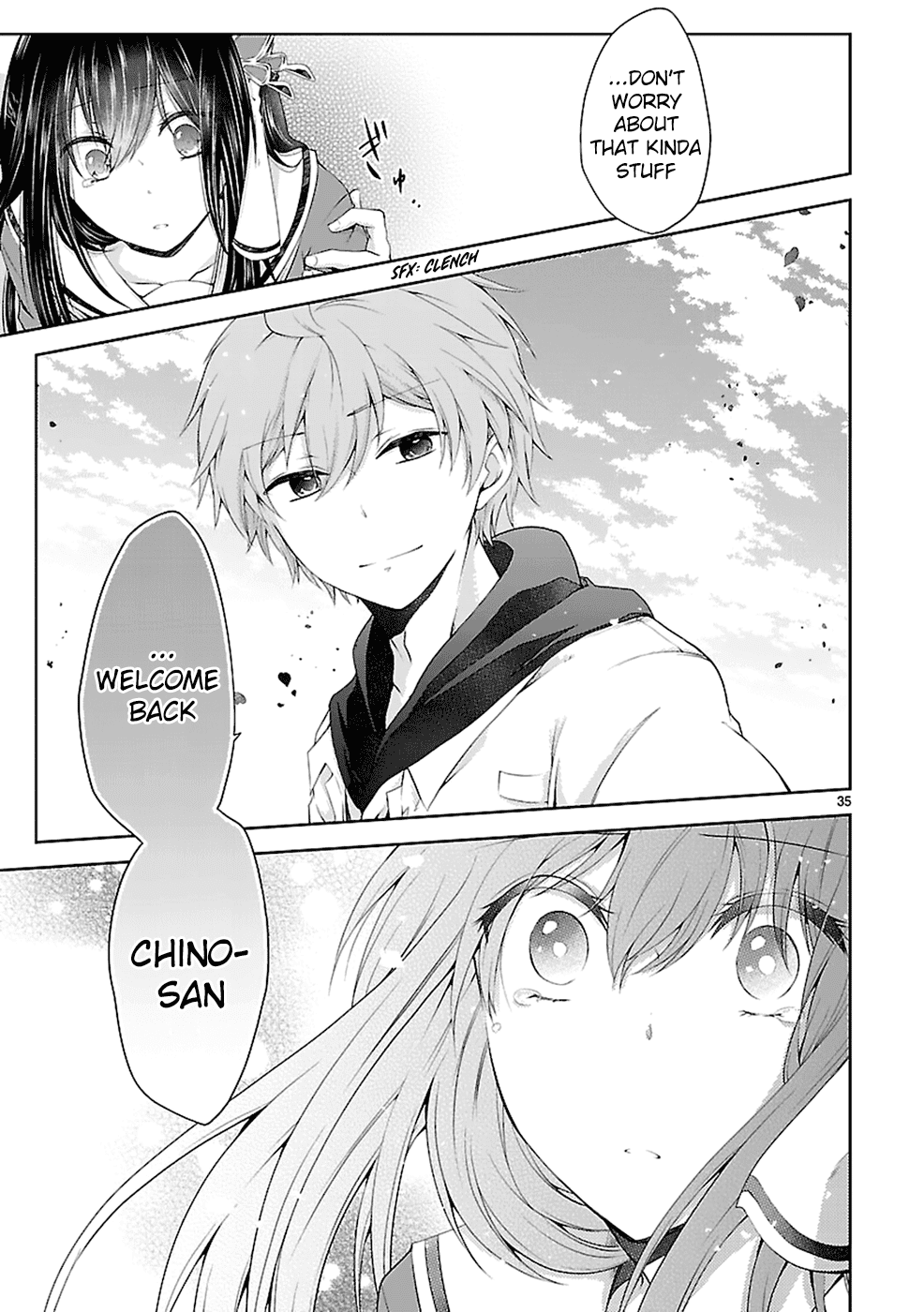 Hensokukei Quadrangle Chapter 12 page 35 - Chapter 12: Never Let Me Go