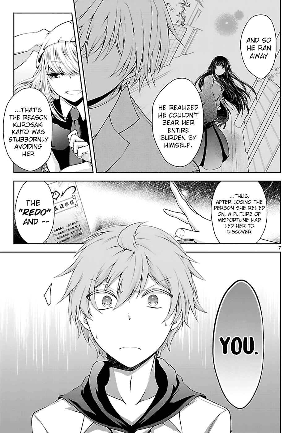 Hensokukei Quadrangle Chapter 12 page 8 - Chapter 12: Never Let Me Go