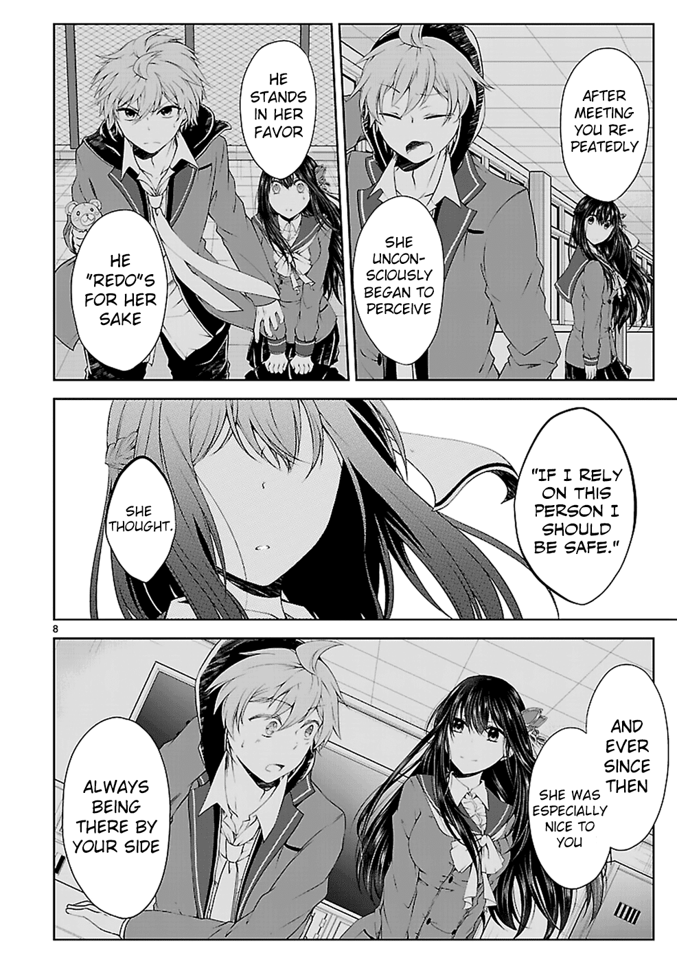Hensokukei Quadrangle Chapter 12 page 9 - Chapter 12: Never Let Me Go