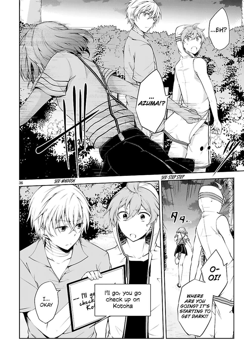 Hensokukei Quadrangle Chapter 13 page 36 - Chapter 13: Midsummer's Blue Dahlia