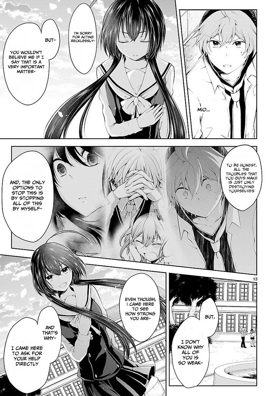 Hensokukei Quadrangle Chapter 17 page 13 - Chapter 17: Blown by The Eternal Wind