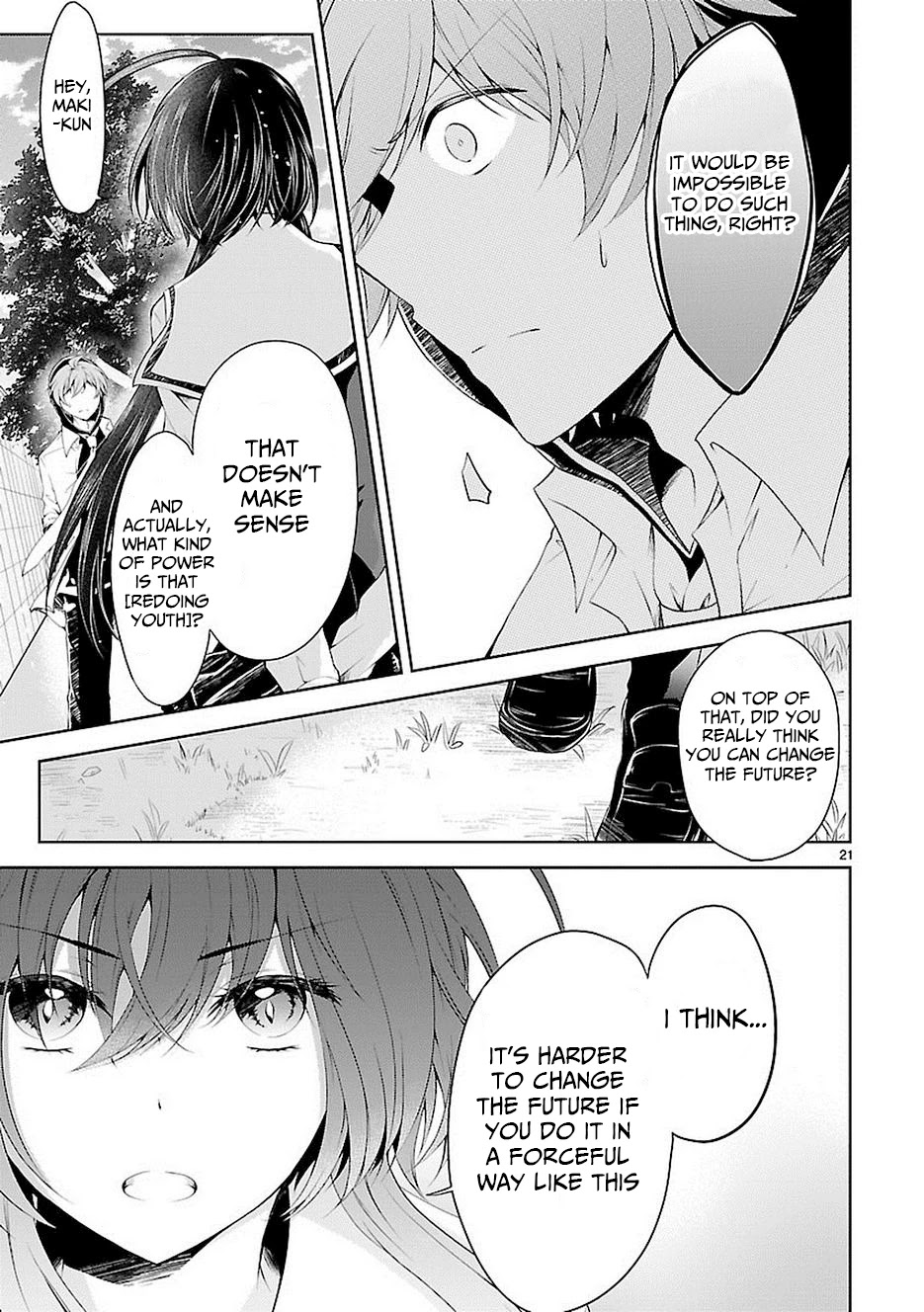 Hensokukei Quadrangle Chapter 17 page 21 - Chapter 17: Blown by The Eternal Wind